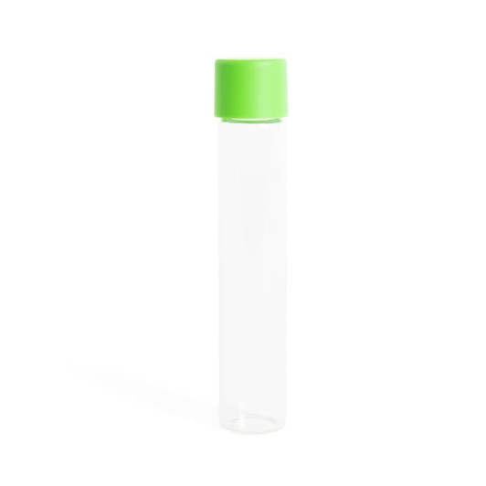 Green preroll glass tube cap