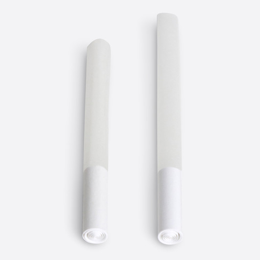 98mm Pre-Rolled Artisan Tubes - Spiral Tip - Refined White [200 Tubes]