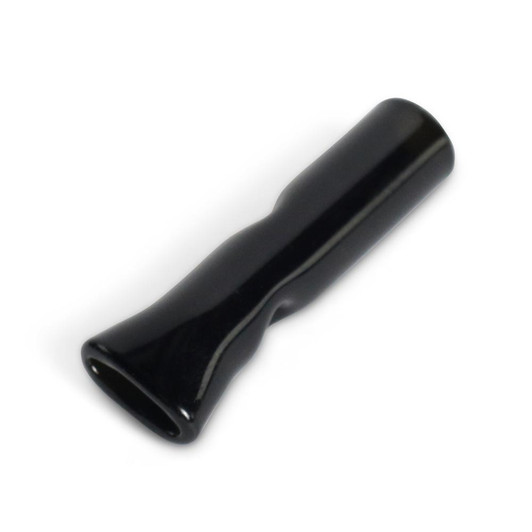  Black Glass Tips - Flat Mouth - 8mm x 34mm [100 Tips/Case] 