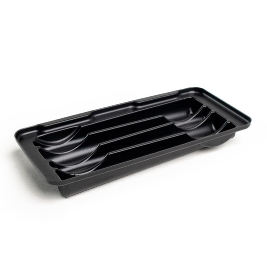  Large Pre-Roll Button Tin - Insert - Black - [200 per Case] [INSERT ONLY] 