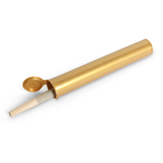 116mm Tech-line Pre-Roll Tube - Gold- Child Resistant [1000 tubes per Case] Made in the USA