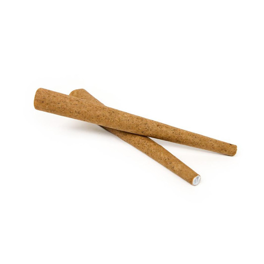  98mm/26mm Brown Hybrid Hemp Wrap Pre-Rolled Cones [800 per Case] 