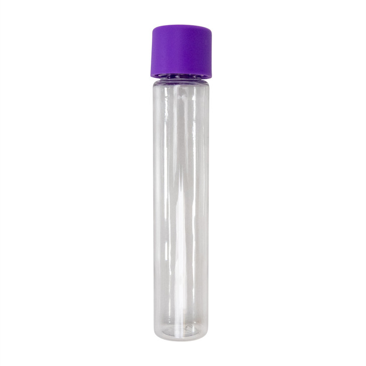 115mm Clear PET Tube with 22mm Matte Purple Smooth CR Cap [400 per case] - 115mm_PET_Tubes_0107_1000px.jpg