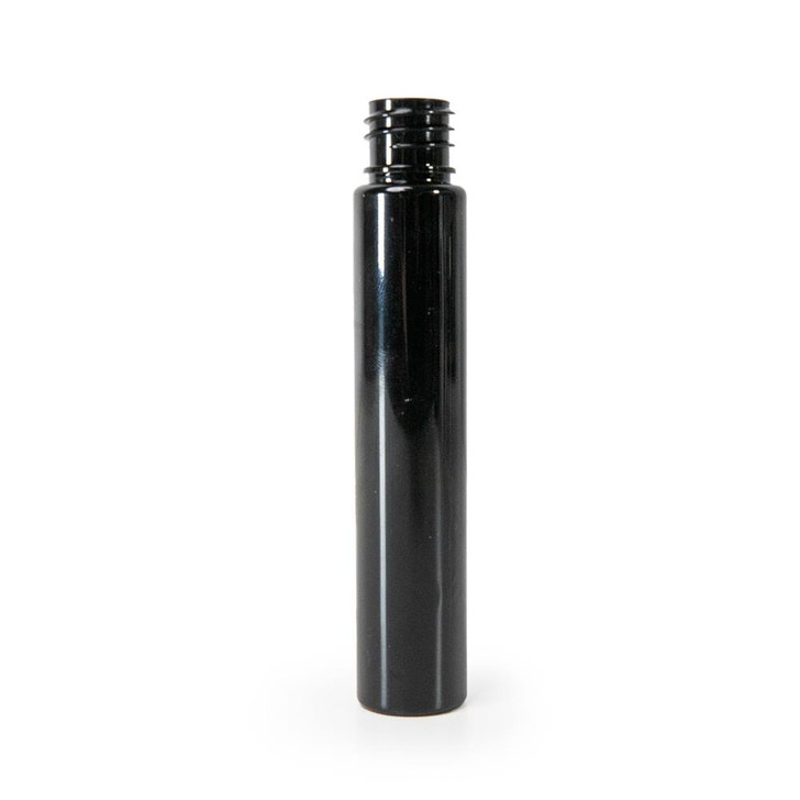 115mm Black PET Plastic Tube - Child-Resistant - [400 per case] [TUBE ONLY]