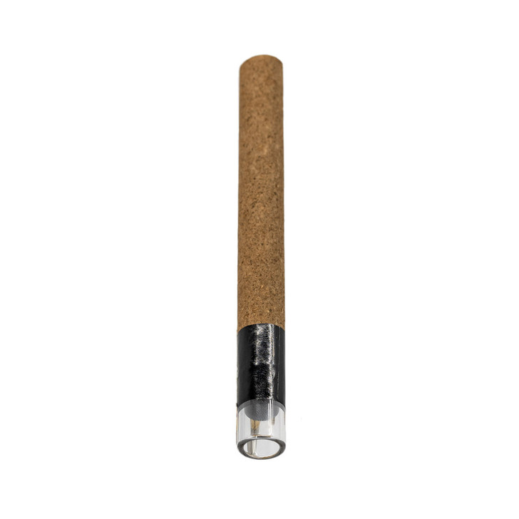 109 millimeter pre rolled tube brown hybrid hemp wrap with cylinder glass tip 11 millimeter x 30 millimeter 100 per case