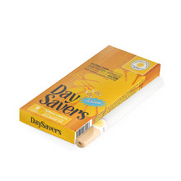 DaySavers 109mm Pre-Roll Tubes with a Vanilla Flavor Wood Tip - Display Box [20 Packs - 5 Tubes per Pack]