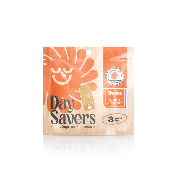 DaySavers 9mm Natural Wood Tips [Pack of 3 - Tips Only]
