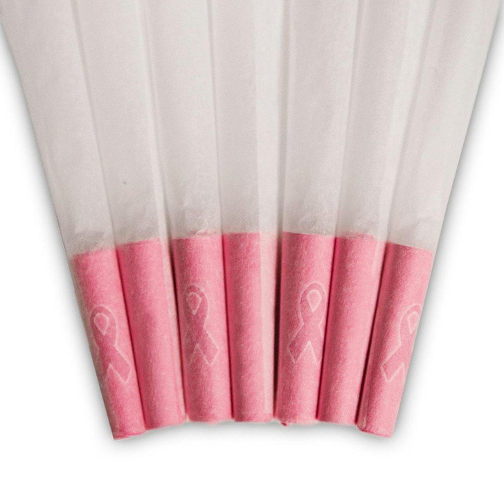  109mm Breast Cancer Charity Pre-Rolled Cones [800 per Case] - Pink Ribbon 