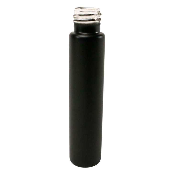 100mm Black Glass Tube - Fits 22mm Cap - Child Resistant - [TUBE ONLY] - [400 per case]