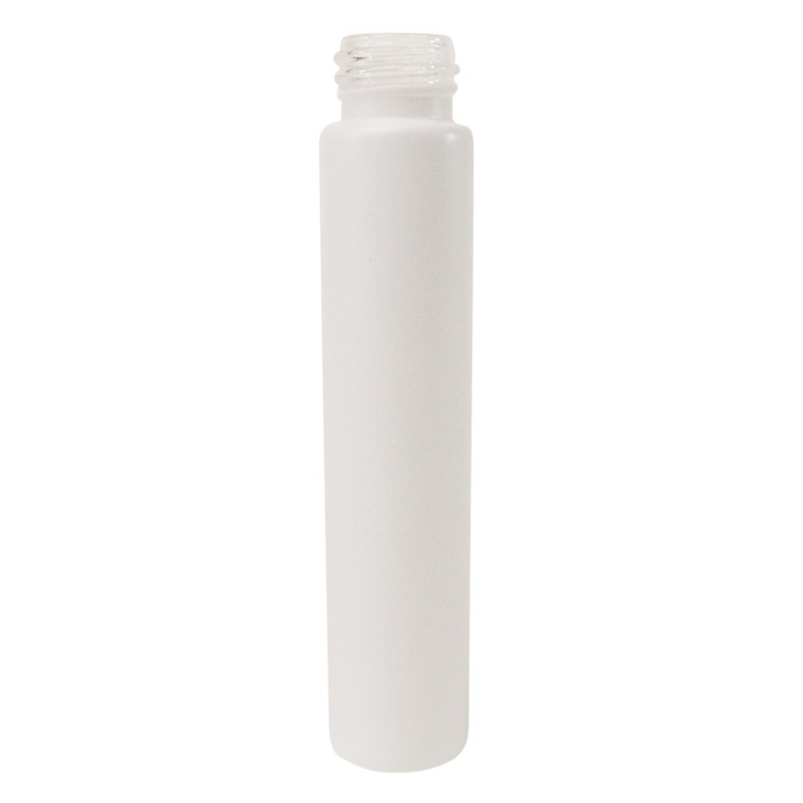 115mm White Glass Tube - Fits 24mm Cap - Child Resistant - [TUBE ONLY] - [400 per case]