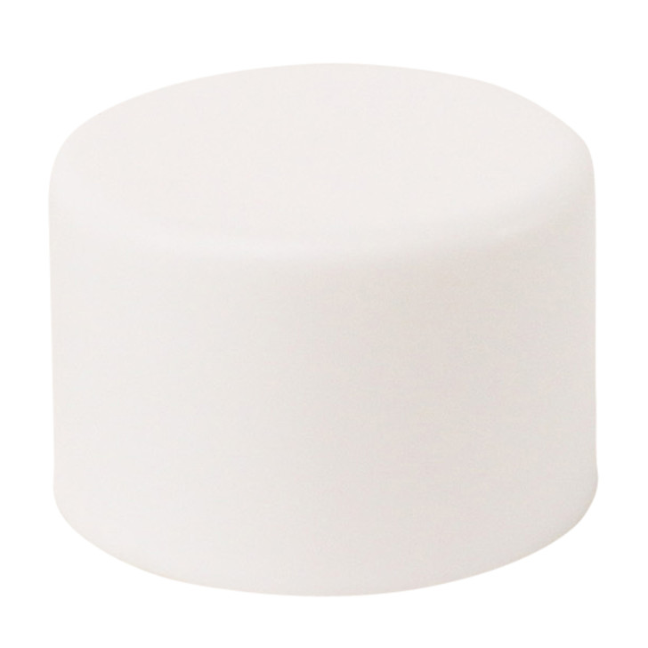 24mm White Smooth Cap - Child Resistant - [CAP ONLY] - [400 per bag]