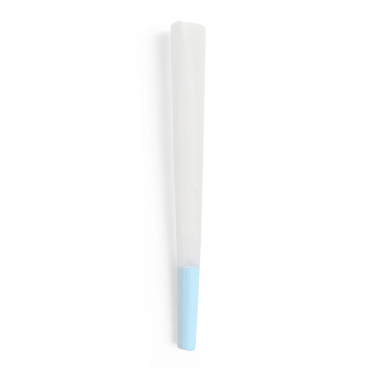 70mm/26mm Blue Tip Refined White Pre-Rolled Cones [900 per Case]