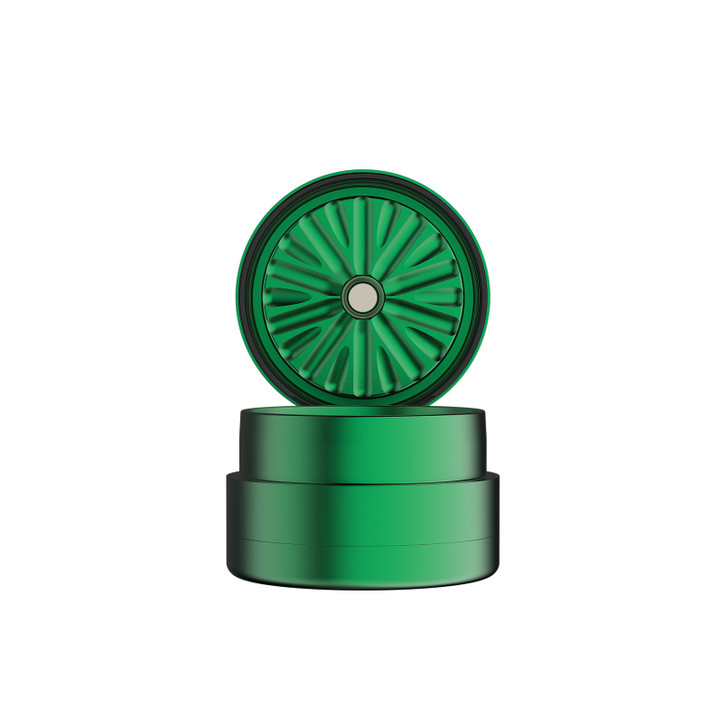 Flower Mill - 2.5" Standard Mill - Green