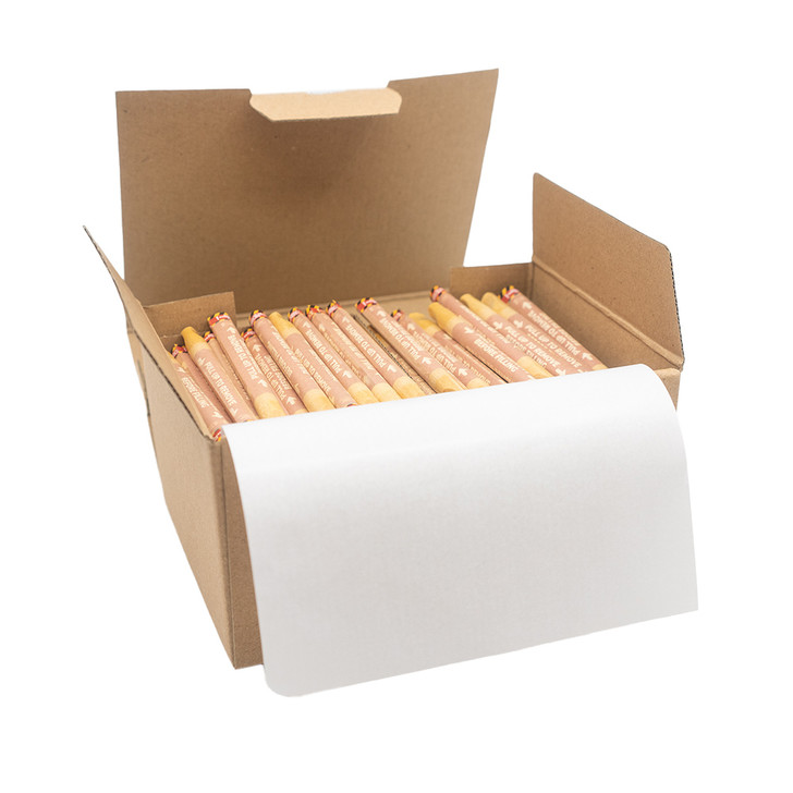 109mm Pre-Rolled Tube with 9mm Wood Tip - Natural Brown [200 per Case]