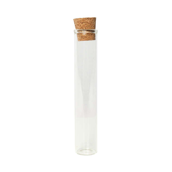 120mm Glass Pre-Roll Tubes with Cork - Wide Mouth [400 tubes per Case]