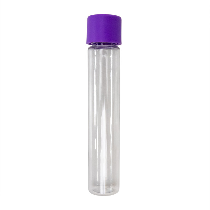 115mm Clear PET Tube with 22mm Matte Purple Smooth CR Cap [400 per case] - 115mm_PET_Tubes_0107_1000px.jpg