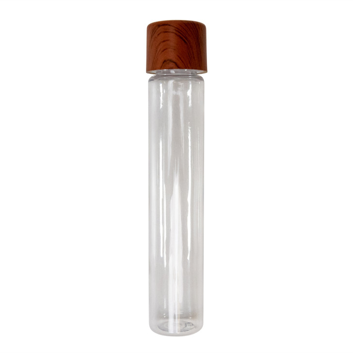 115mm Clear PET Tube with 22mm Rose Wood Printed CR Cap [400 per case] - 115mm_PET_Tubes_0119_1000px.jpg