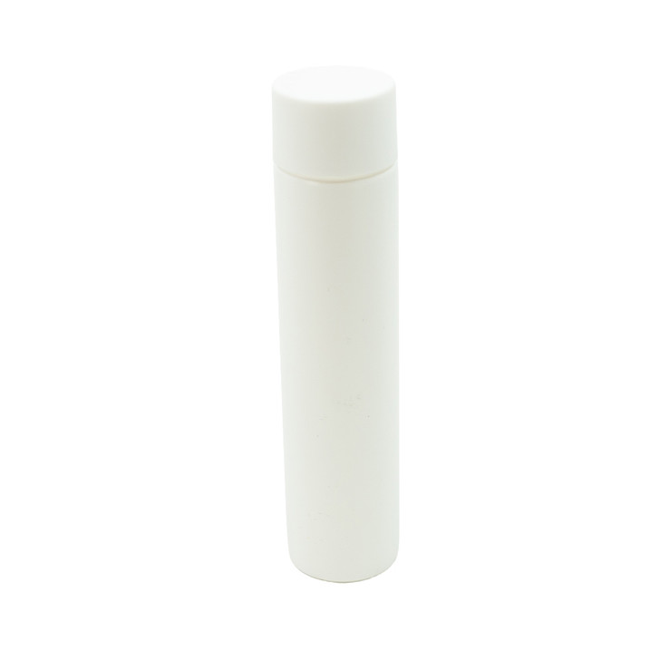 125mm Matte White Jumbo Glass Tube with 30mm Jumbo Matte White Smooth Cap - Child Resistant [400 per Case]