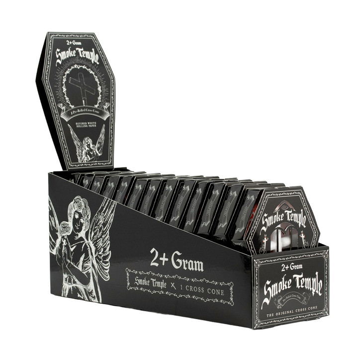 Display Box - Smoke Temple 98mm Cross Cone [13 Packs per Display Box]