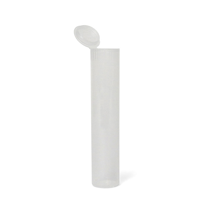 116mm SafeLock Pre-Roll Tubes - Clear - Child Resistant [500 tubes per case] [Caps Closed]