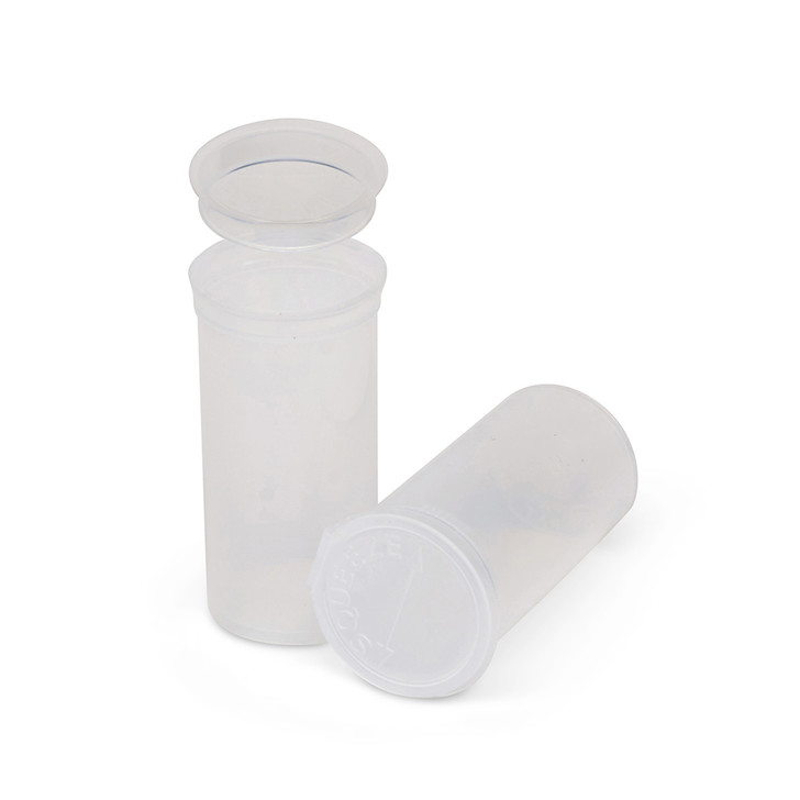 13 Dram Translucent Clear Child Resistant Pop Top Bottles (315 qty.)