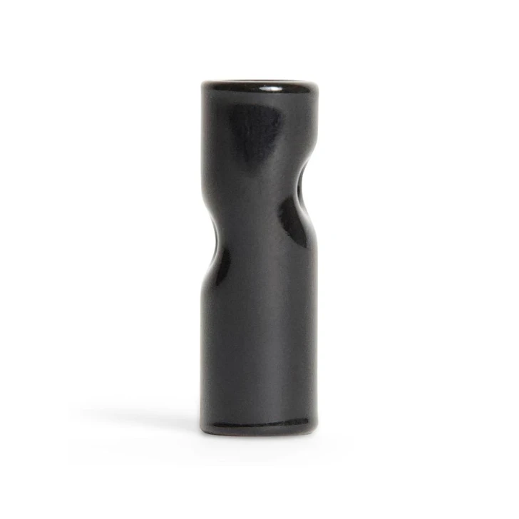  Black Glass Tips - Cylinder Shape - 10mm x 30mm [100 Tips/Case] 