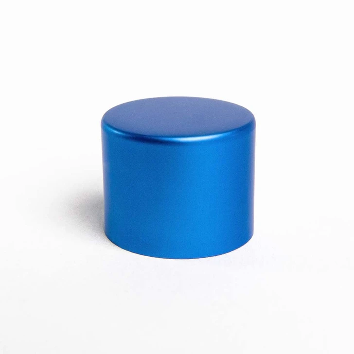  22mm Blue Alumite CR Cap [400 per Case] [CAP ONLY] 
