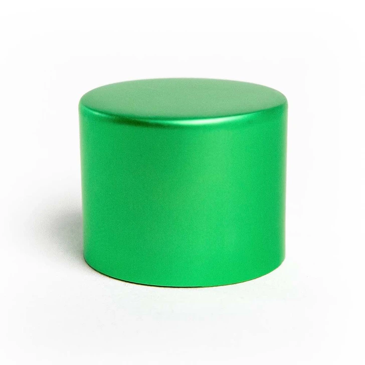  22mm Green Alumite CR Cap [400 per Case] [CAP ONLY] 
