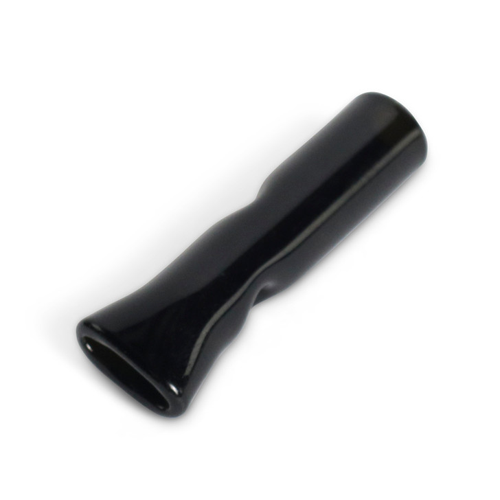 Black Glass Tips - Flat Mouth - 10mm x 29mm [100 Tips/Case]