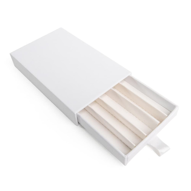  Unbranded White Pull Packs - Dividers for 5 Pre-Rolls - 98mm (Case of 200) 
