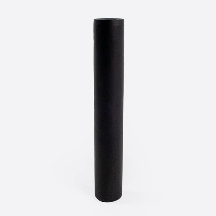 125mm Single-Width Cork Tube - Matte Black Glass Tube [400 per case] [TUBE ONLY]