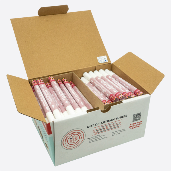 White Ceramic Filter Tip and White Band (11mm x 30mm) [100 per Case]