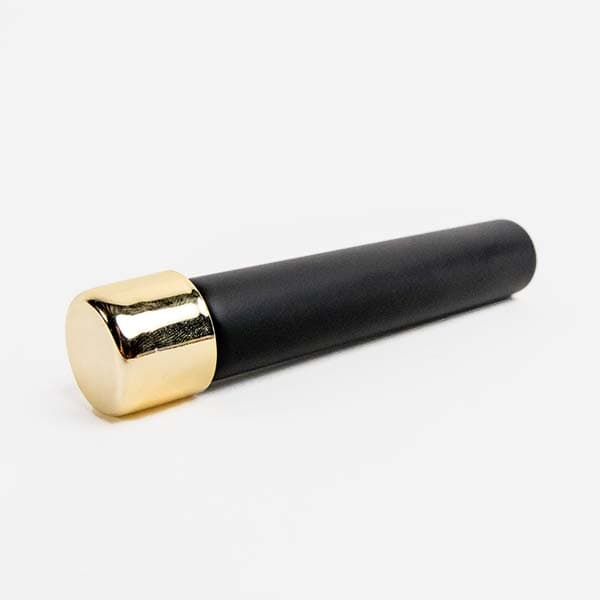 115mm metallic gold child resistant pre roll cap with matte glass tube