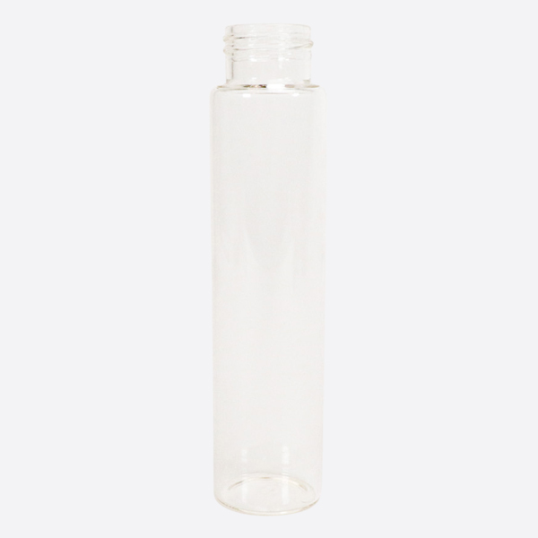 Child Resistant 125mm Clear Jumbo Glass Tube