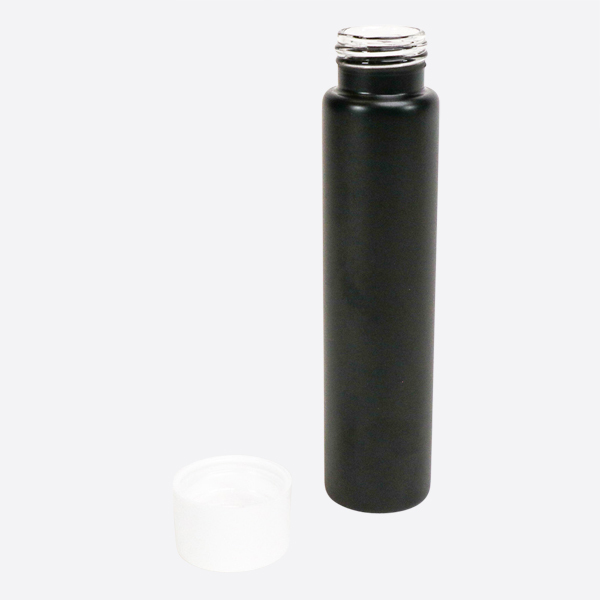 Child Resistant 125mm Black Jumbo Glass Tube