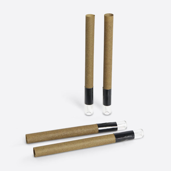 109mm 1 Gram Brown Hemp Wrap Blunt Tube with Wood Tip