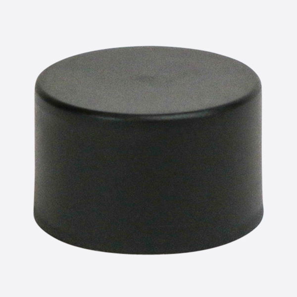 Child Resistant 30mm Jumbo Matte Black Smooth Cap