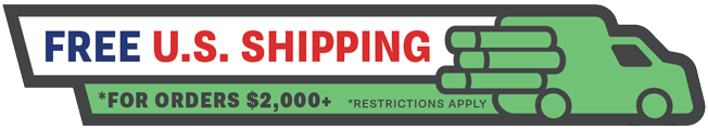 Free U.S. Shipping for Orders $2000+ - Restrictions Apply