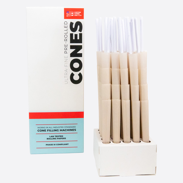 109mm Pre-Rolled Cone Organic Hemp with Wood Tip
