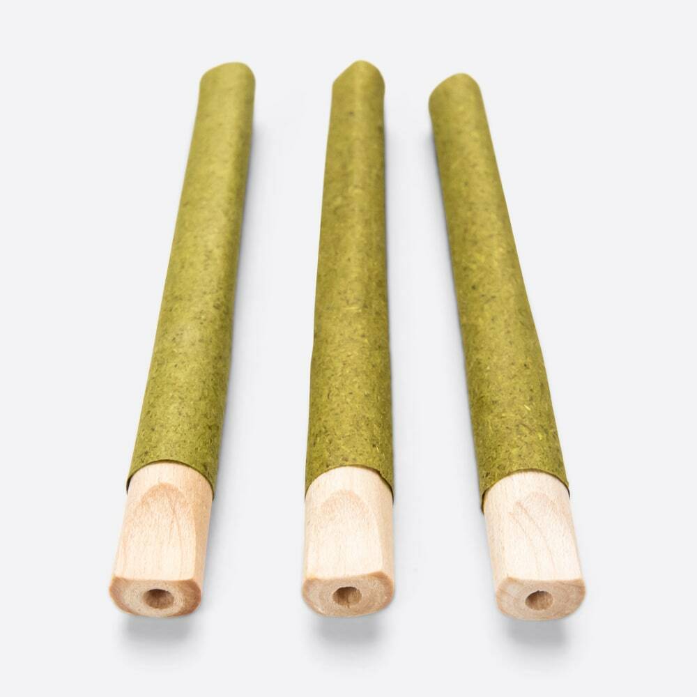 Natural Wood Tip Pre-Rolled Tube