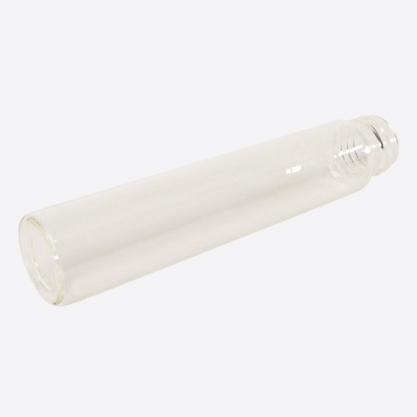 Child Resistant 115mm Clear Glass Tube