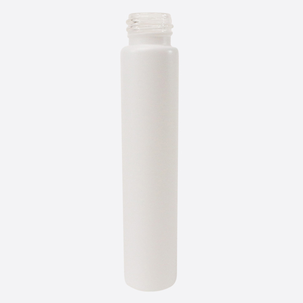 Child Resistant 115mm White Glass Tube