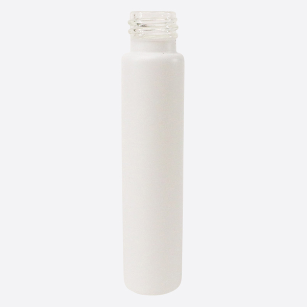 Child Resistant 100mm White Glass Tube