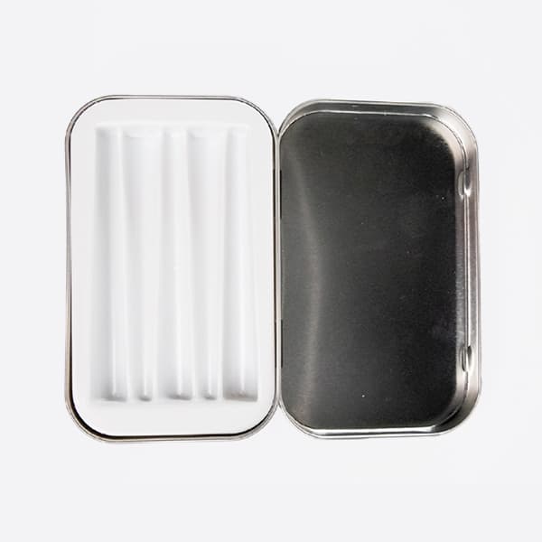 small white preroll tin insert