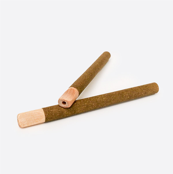 Natural Wood Tip Pre-Rolled Tube