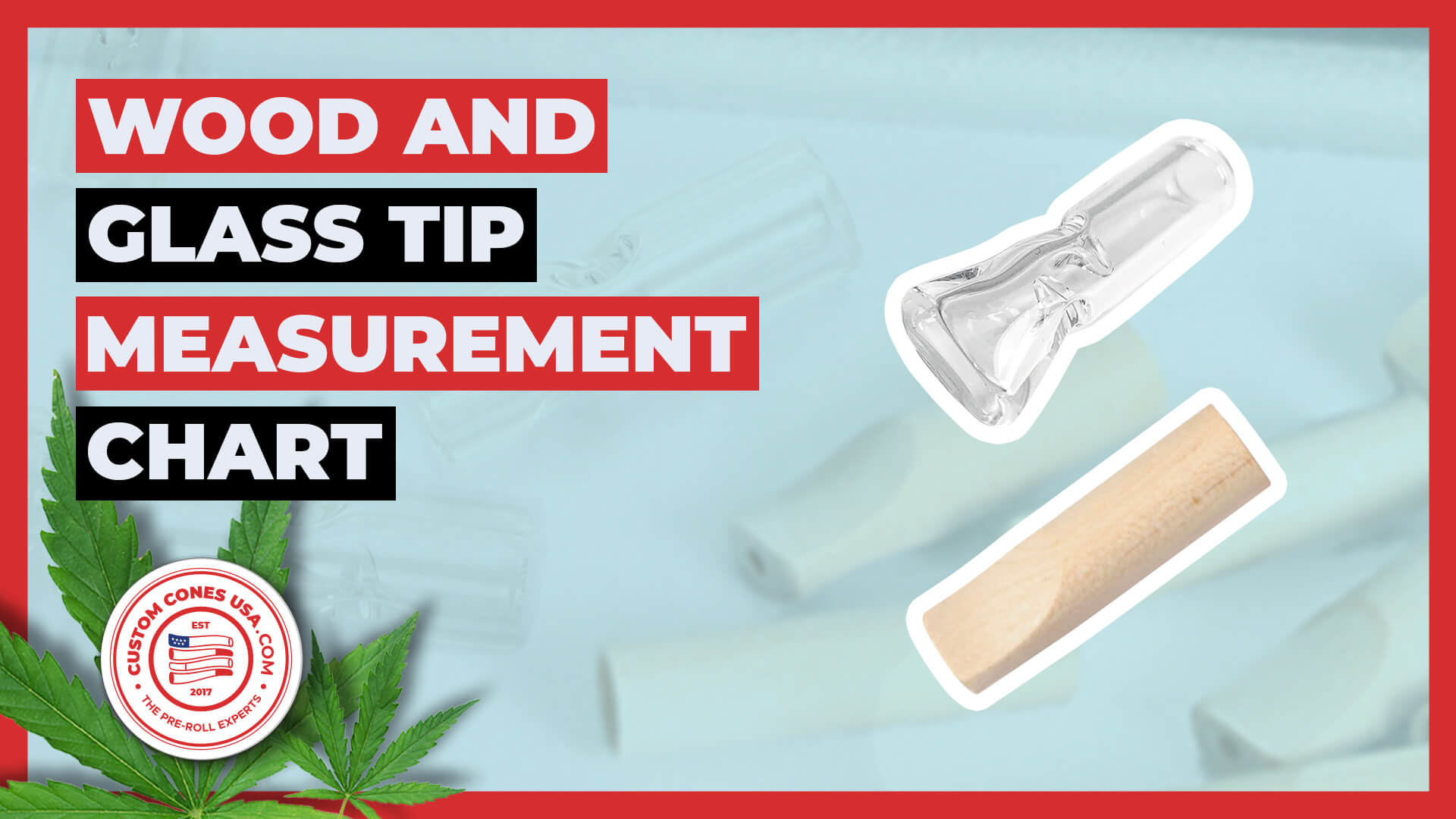 Wood and Glass Tip Measurement Chart