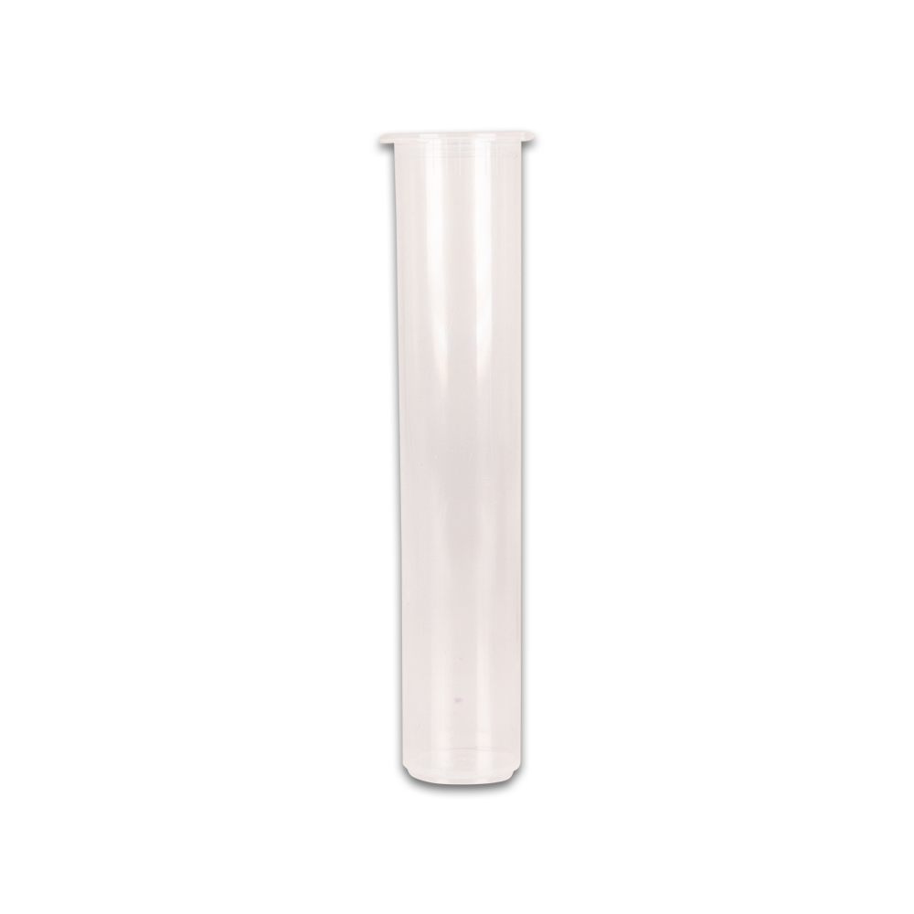 W Gallery 100 Clear 98mm Tubes, Pop Top Joint Is Open, Pre-Roll Blunt Doob  J