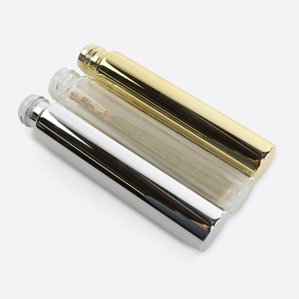 Pre-roll glass tube silver