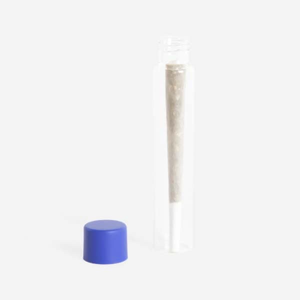 22mm blue cap for glass preroll tube