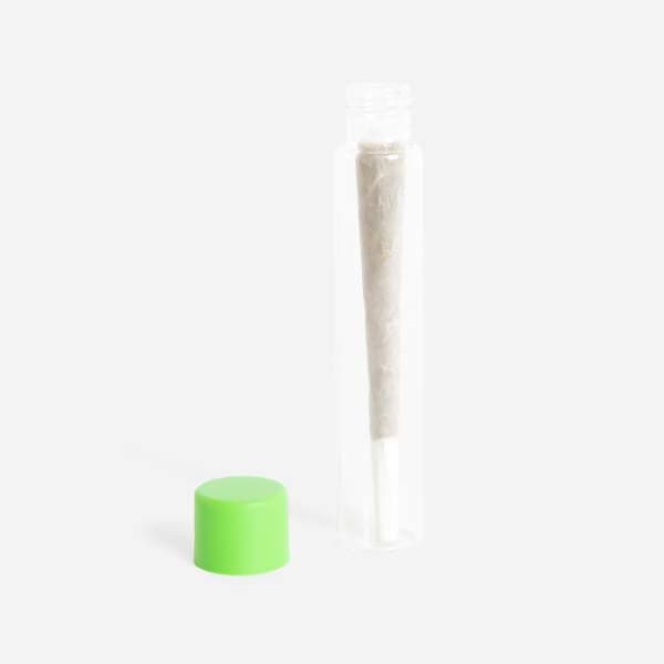 Green cap only for glass pre-roll tubes